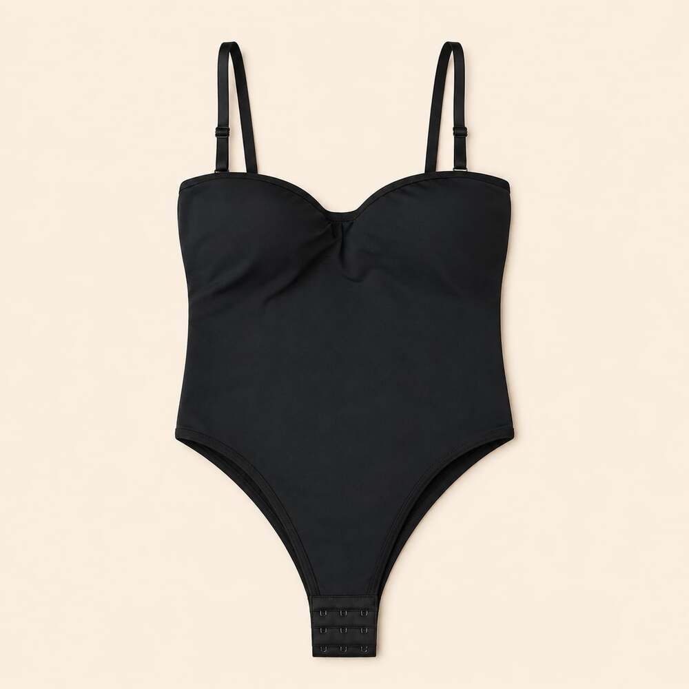 NWT Juxlabel Black‎ Shapewear Bodysuit Sculpting Clean Girl Top S